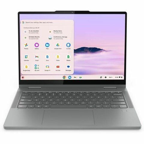 Ноутбук 2 в 1 Lenovo Chromebook Plus 14IRU10 Luna Gray (83LL001VUS)
